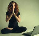 yoga in your lunch-hour - our MD relaxes!